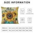 thumbnail image 5 of Nawypu  Summer Hello Sunshine Sunflower Yellow Throw Pillow Cover,Summer Flower Cushion Case for Sofa Couch, 5 of 5