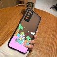 thumbnail image 3 of Matte Case for Huawei NOVA Y70 10 9 8SE 8 7SE 7I 7 6 5I 5 4 3I 4G 5G Case Funda Coque Capa Shell Cover White Pig Rabbit Cartoon, 3 of 5
