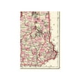 thumbnail image 2 of Historic State Map - New Hampshire Vermont - Hitchcock 1877 - Vintage Wall Art, 2 of 4