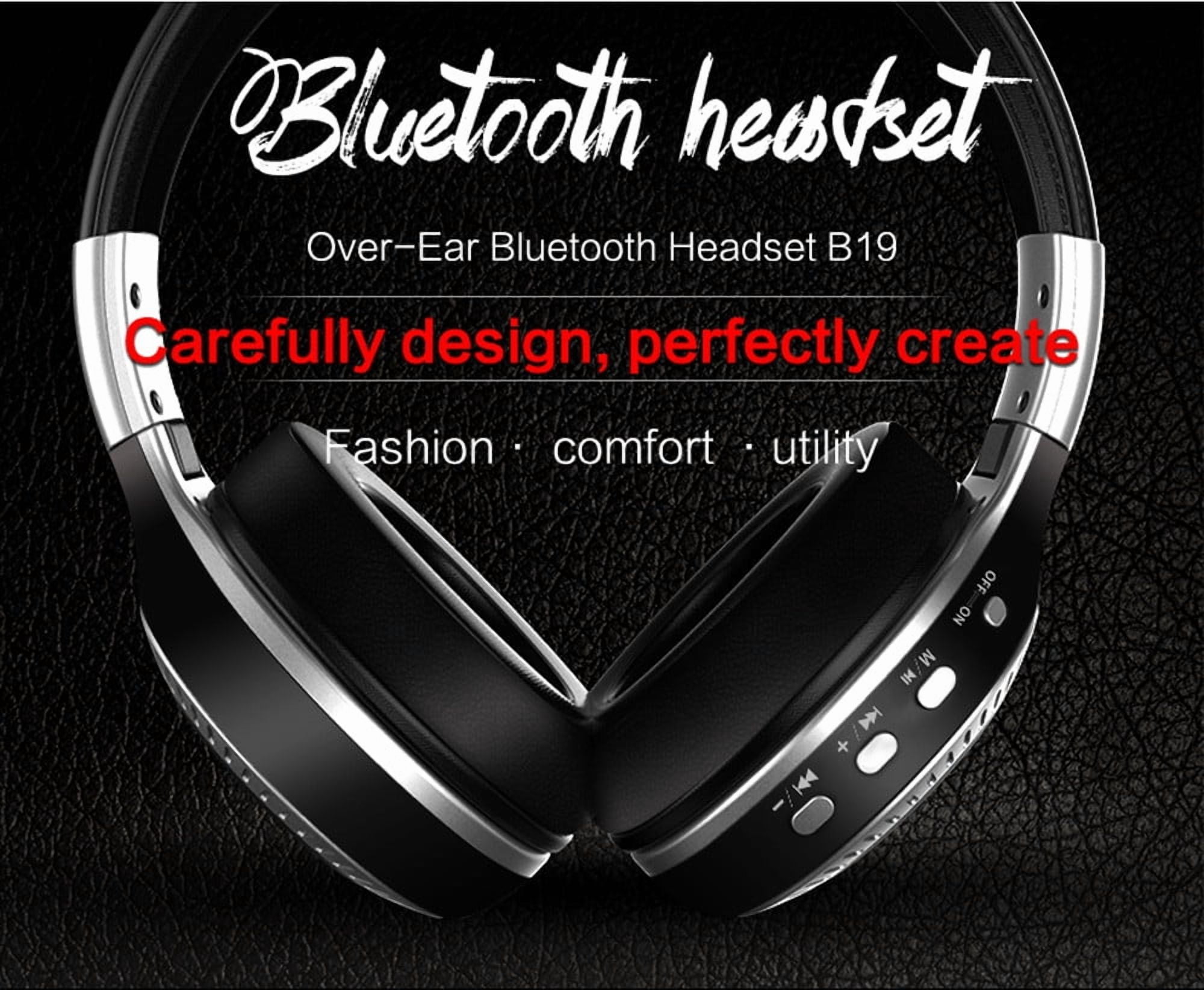 Zealot B19 Wireless Headphone Stereo Bluetooth 4.1 MIC FM Radio LCD Headset