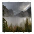 thumbnail image 3 of Ambesonne America Shower Curtain, Valley Yosemite in Fall, 69"Wx84"L, Green Grey, 3 of 5