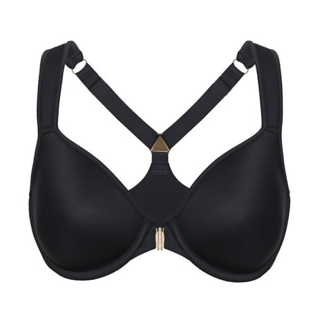 

AISILIN Women s Front Closure Racerback Underwire Lightly Padded Full Coverage Bra