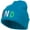 Aqua, variant on India IND Flag Embroidered Long Beanie - White OSFM