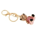 thumbnail image 4 of Lvero de Amal de aleación de de imitación de cristal, lvero de mujer, bolso, decoración colgante, regalo Oso dorado Zulema Bolso llavero, 4 of 7