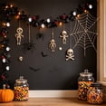 thumbnail image 6 of Thanksgiving Fall Halloween Decoration for Home Indoor Outdoor Clearance Under $5.00!Black Artificial Maple Leaf And Rattan Pumpkin And Berry Halloween Window Display And Fireplace Ornament, 6 of 6