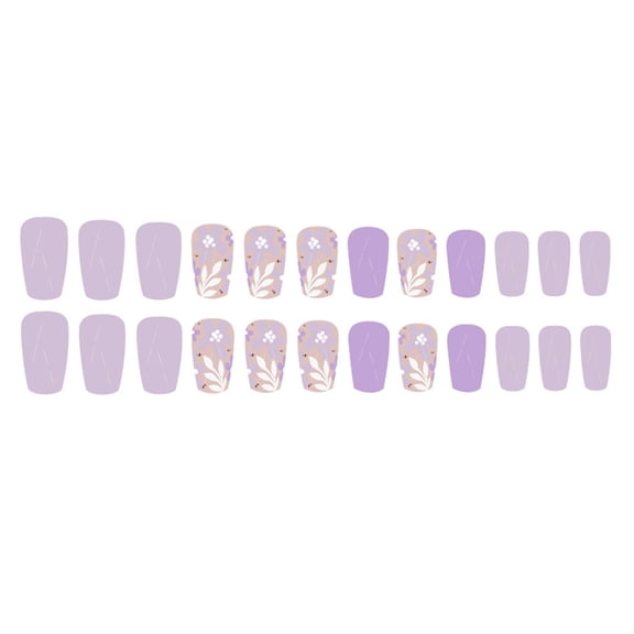 KUFptva Press on Nails Fake Nails Stick Glues on Nails False Nails Acrylic Nails Artificial False Nails for DIYS Nails Designs