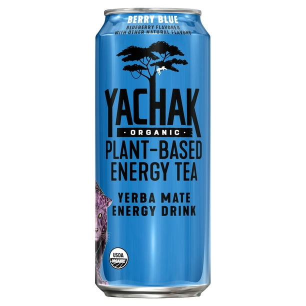 Yachak Organic Yerba Mate Energy Drink Plant Based Energy Tea Berry