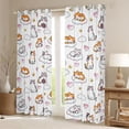 thumbnail image 2 of Feelyou Cat Kitten Black Out Curtains, Cloud Love Heart Curtains Pack of 2 (42x63 Each), 2 of 6