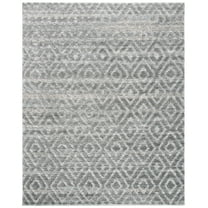 SAFAVIEH Martha Stewart Lucia Shag Area Rug, Dark Grey/Light Grey, 8' x 10'