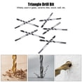 thumbnail image 4 of Broca Triangular Helicoidal Broca 10 Piezas Juego De Brocas Helicoidales Triángulo Fuerte Duradero Madera Cerámica Brocas De Pared Herramientas De Perforación ANGGREK Herramientas, 4 of 8
