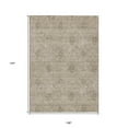 thumbnail image 3 of HomeRoots 587000 9 x 12 ft. Floral Washable Indoor & Outdoor Rectangle Area Rug, Khaki, Beige & Tan, 3 of 5
