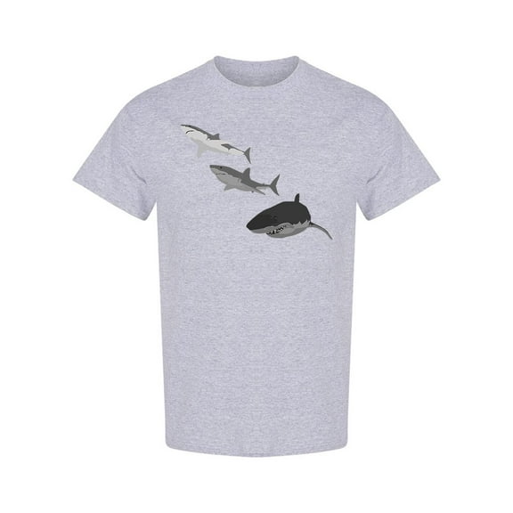 Great White Shark Design T-Shirt Men -Image by Shutterstock, Male Small