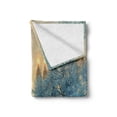 thumbnail image 2 of Winter Soft Flannel Fleece Blanket, Central Park Winter Skyscrapers and Snow Bow Bridge Manhattan New York, Cozy Plush for Indoor and Outdoor Use, 50" x 60", Orange White Olive Green, by Ambesonne, 2 of 6