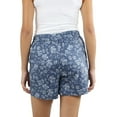 thumbnail image 4 of Jachs Girlfriend Women's Floral Print Cotton Blend Side Pockets Chino Shorts-Blue / XXL, 4 of 5