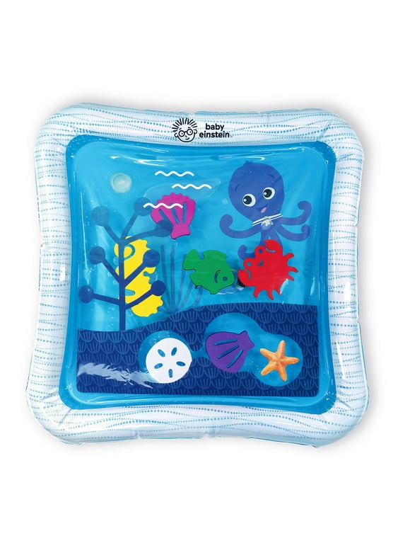 Baby Einstein Octopus Water Play Mat with Safety Fill Line - Activity & Sensory Toy for Babies Newborn and up, Blue