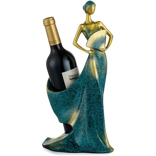Botelleros para botellas de vino, encimera y soporte, mesa de comedor, centro de mesa, adornos para sala de estar, cocina, estante de almacenamiento, armario, decoración del hogar, regalos para amigo JAMW Sencillez