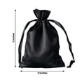 thumbnail image 3 of Efavormart 60 Pack | 5" Black Satin Drawstring Pouch Wedding Party Favor Gift Bag, 3 of 11