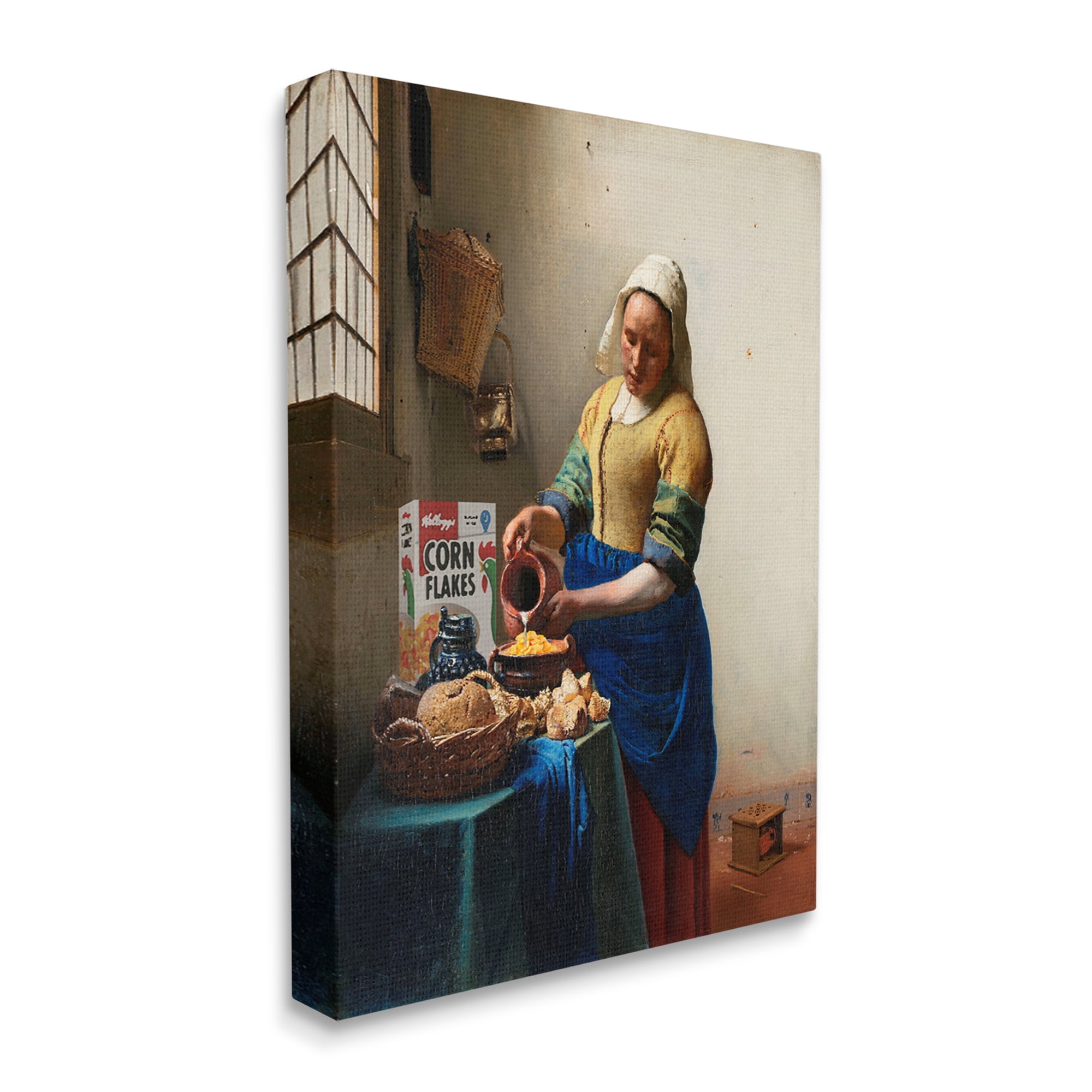 Stupell Industries Funny Classic Painting Food & Beverage Painting Gallery Wrapped Canvas Print Wall Art, 24 x 30