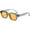 Gray Yellow, variant on Sunglasses Men Women Transparent Sun Glasses Shades Retro Uv400(Green,one)