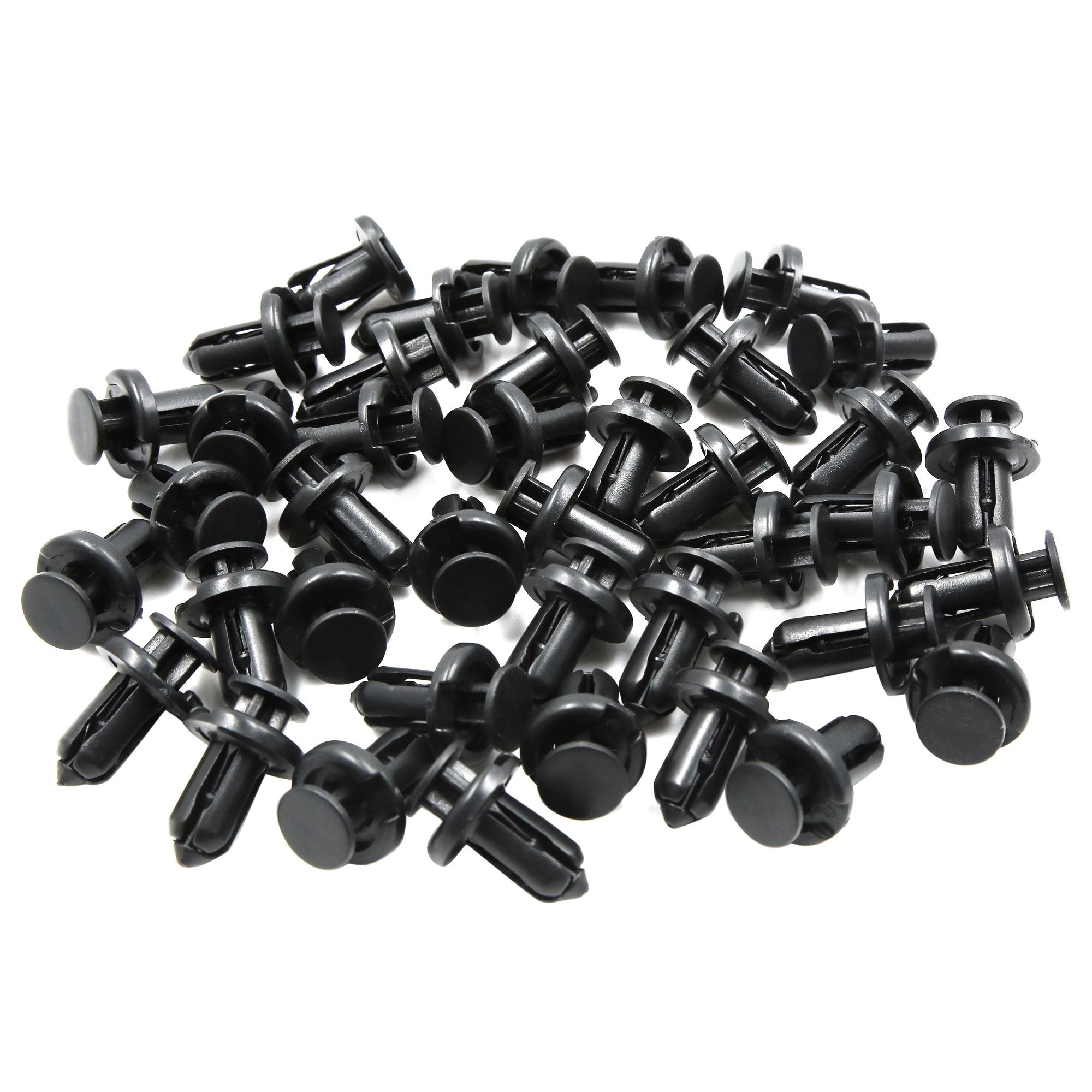 40pcs 10mm Hole Vehicle Mudguards Plastic Rivets Fasteners Clips