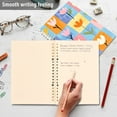 thumbnail image 4 of FORMRS 1-Subject Spiral Notebook 8" x 5" College Ruled 60 Refillable Sheet A5 Hard Cover, 2 Pack, Blue Flowers, 4 of 7