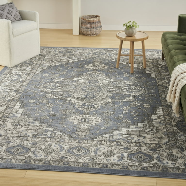 Beautiful Blue fashion Remnant Rug