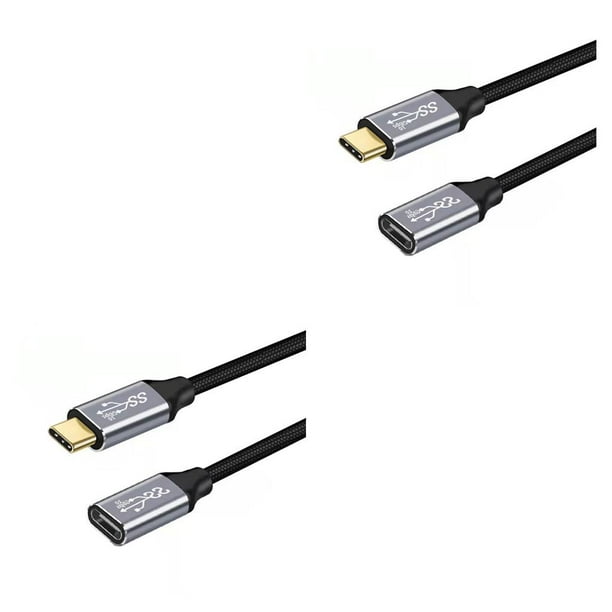 Cable de datos Seitruly tipo C a hembra 0.25 m 2piezas