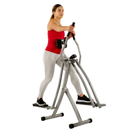 Sunny Health & Fitness SF-E902 Air Walk Trainer Glider w/ LCD (Best Cardio Exercises To Lose Weight At Home)