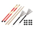 thumbnail image 4 of Kids Drum Stick, Bright Appearance Delicate Texture Drum Brushes Self Adhesive Washable Soft Drum Damper Maple 5A Drumsticks  For Musical Instrument Playing, 4 of 8