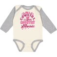 thumbnail image 3 of Inktastic I Love Country Music Cowgirl Girls Long Sleeve Baby Bodysuit, 3 of 5
