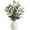 WHITE, variant on 14" Indoor Artificial Olive Plant in Ceramic Vase - Faux Greenery Potted Tree for Home Office Decor, Modern Farmhouse Tabletop Centerpiece,Pink