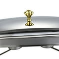 thumbnail image 6 of TISHITA Chafing Dish Buffet Server Food Tray Serving Utensils Hot Pot Buffet Food Warmer Cookware for Catering Holiday Parties Events 2.4L Gold, 6 of 8