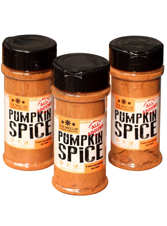 The Spice Lab Pumpkin Pie Spice - Great Holiday Pumpkin Spice Seasoning - Shaker Jar 3 Pack - Kosher Gluten-Free Non-GMO All Natural - Perfect for Pumpkin Pies