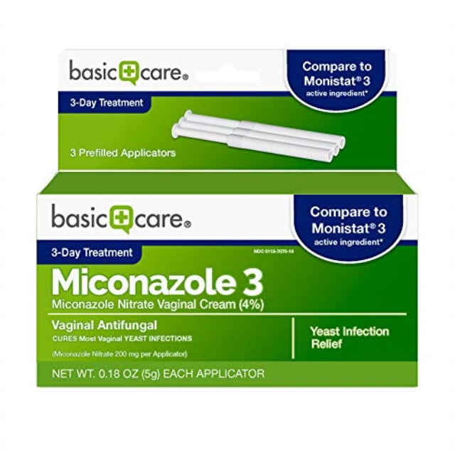 basic care miconazole 3, miconazole nitrate vaginal cream