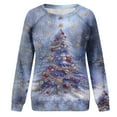 thumbnail image 6 of Fznquz Graphic Womens Workout Tops Christmas Oversized Tees Multicolor Plus Size Trendy Long Sleeve Womens Shirts Trendy, 6 of 7
