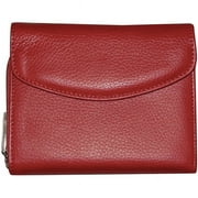 Roma' Leather Double-zip Card Holder Wallet