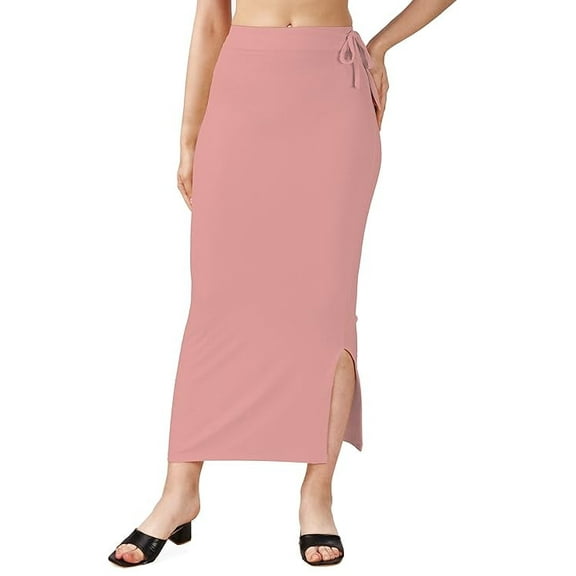 Stylesindia Stretchable Saree Shapewear Petticoat for Women, Cotton Blended,Petticoat,Skirts for Women,Shape Wear Dress (ONION PINK, 3XL)
