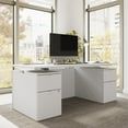 thumbnail image 3 of Stratus 72W Standing Desk with Drawers & Panel in White - Engineered Wood, 3 of 8