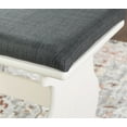 thumbnail image 4 of Linon Sasha Wood Corner Dining Breakfast Nook with Table, Cushions, Seats 5-6, White Wood with Charcoal Cushions, 4 of 20