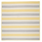 Colonial Mills 8' Yellow and Gray Square Braided Area Rug