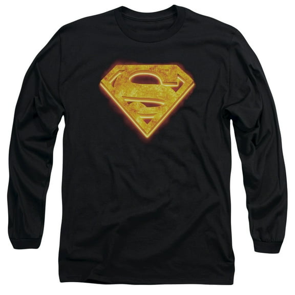 Superman - Hot Steel Shield - Long Sleeve Shirt - XXX-Large