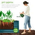 thumbnail image 3 of Best Choice Products 4x2x2FT Steel Garden Bed for Outdoor Planting, Elevated Bed for Vegetables, Herbs - Peacock Blue, 3 of 8
