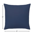 thumbnail image 4 of Casual Cushion Solid Sunbrella® Fabric 1-Piece Outdoor Throw Pillow, 20"W x 20"L, Canvas Navy, 4 of 5