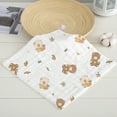 thumbnail image 1 of Toalla cuadrada de gasa de algodón de alta densidad de seis capas, toalla facial estampada suave y absorbente, toalla para niños, toalla de saliva de algodón, 1 of 5
