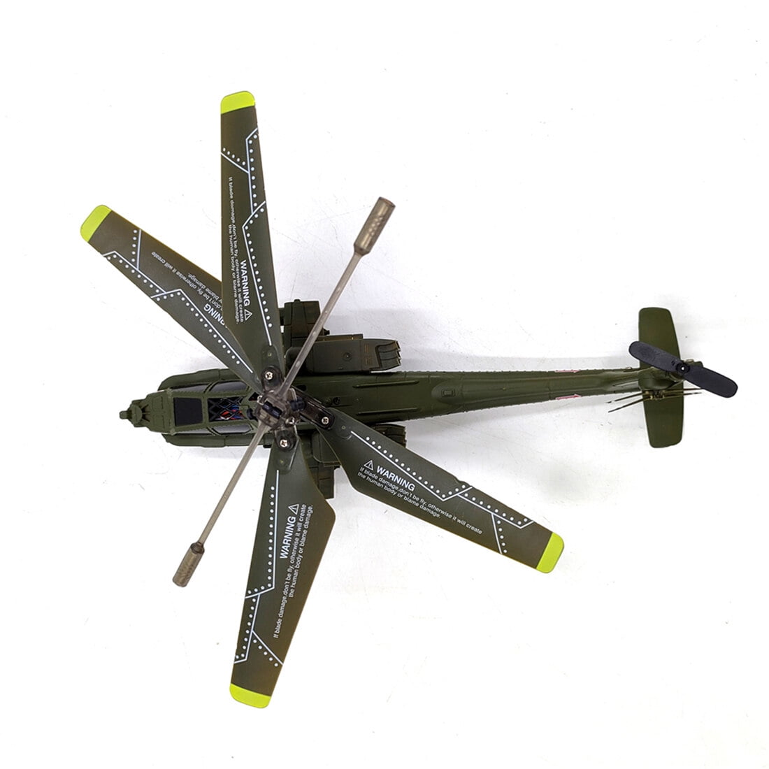 S109H Apache RC Helicopter Model with Gyro Stabilizer, 2.4GHz 3CH Dual-Prop Airplane with Night Lights, One-Key Takeoff, Return & Hover, RTF Aircraft for RC Hobbyists