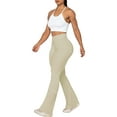 thumbnail image 5 of Flare Yoga Pants, Crossover Yoga Pants with Tummy Control, High-Waisted and Wide Leg, 5 of 7