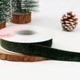 thumbnail image 4 of Hometravel Green Velvet Glitter Ribbon, 5-Yard Sparkle Finish Satin Material, Holiday DIY Craft Supply for Gift and Table Decoration, 4 of 6
