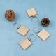 thumbnail image 4 of 30 Piezas Llaveros de Madera en Forma de Cuadrado en Blanco Llaveros de Madera DIY Etiquetas para Llaves Regalos DIY, 4 of 5