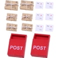 thumbnail image 4 of 2 juegos de pequeños buzones de juguete, miniaturas, modelos de buzones, estatuas, casas de muñecas, accesorios para paquetes., 4 of 7