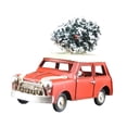 thumbnail image 4 of Adorno de camión retro navideño, camioneta coleccionable hecha a mano con para almacenamiento en la parte de la repisa de pequeño, 4 of 8